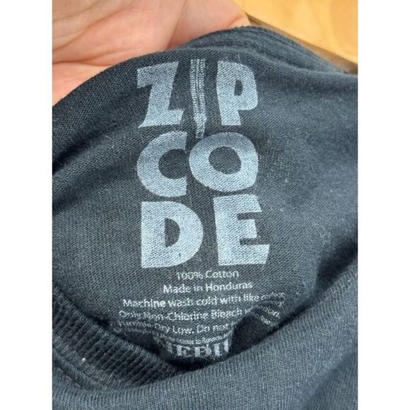 Zip Code Graphic Rolling Stones Tee Medium Black 100% Cotton Short Sleeve 2015 - Picture 6 of 7